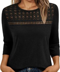 Black Lace Business Top CL50