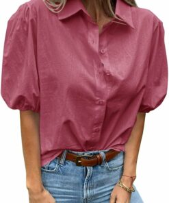 Collared Dressy Casual Blouse CL13