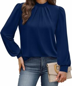 Fashion Pleated Front Blouse CL42