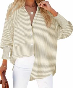 Oversized Button Down Blouse CL11