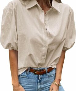 Short Puff Sleeve Top CL14