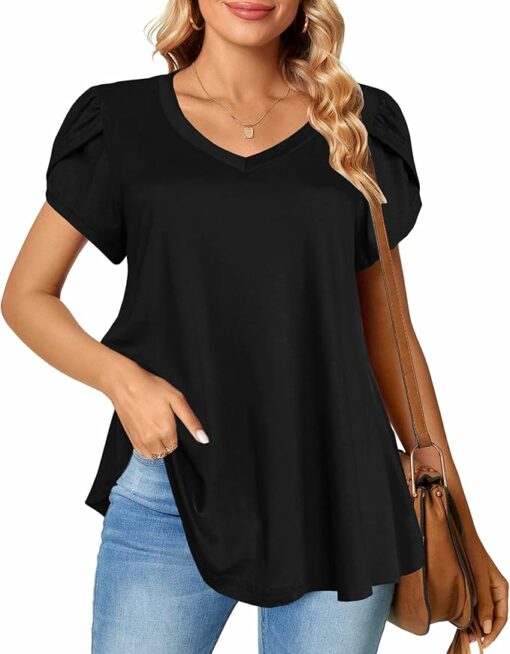 Short Sleeve Tunic Top CL38