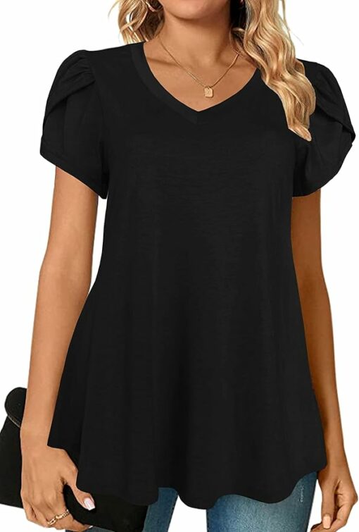 Short Sleeve Tunic Top CL38 - Image 2