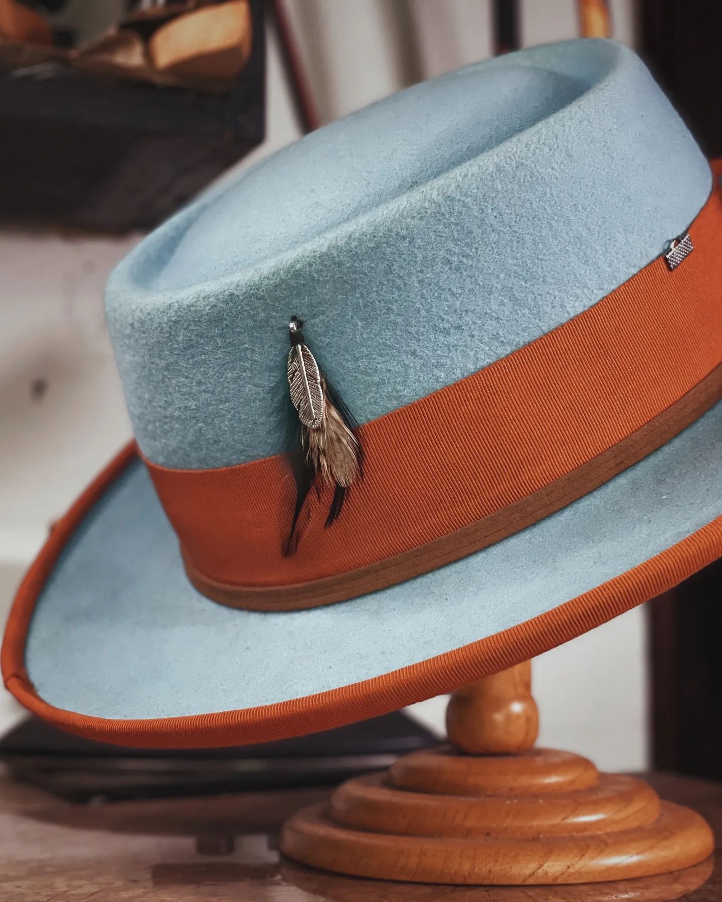 Classic Felt Pork Pie Hat - Image 4