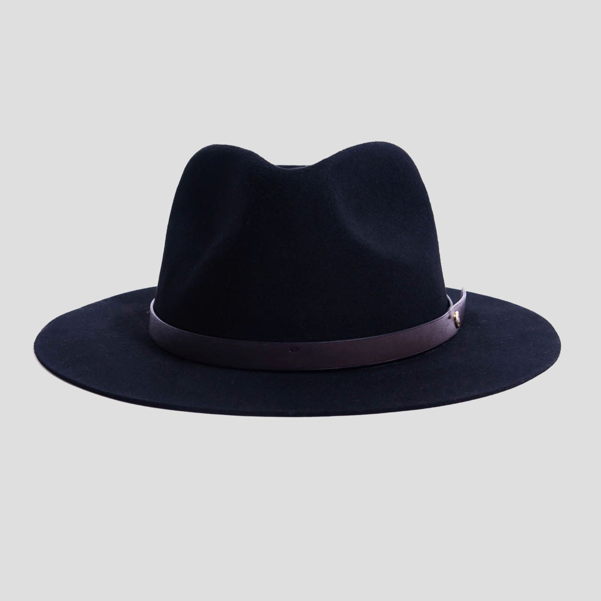 Dapper Men's Felt Fedora Hat Black - Image 4