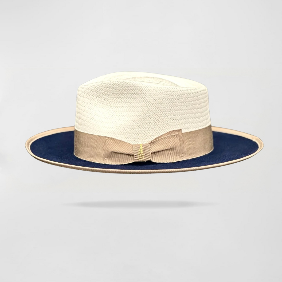 Effortless Class Two Stone Straw Felt Fedora Hat-Camel - Image 5