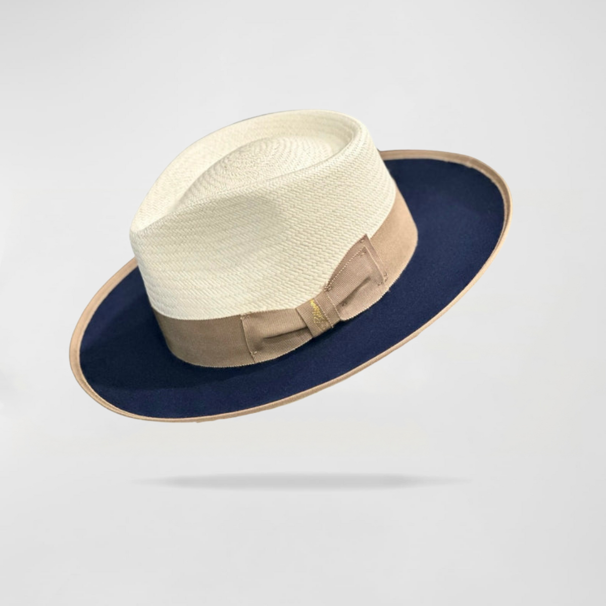 Effortless Class Two Stone Straw Felt Fedora Hat-Camel - Image 4