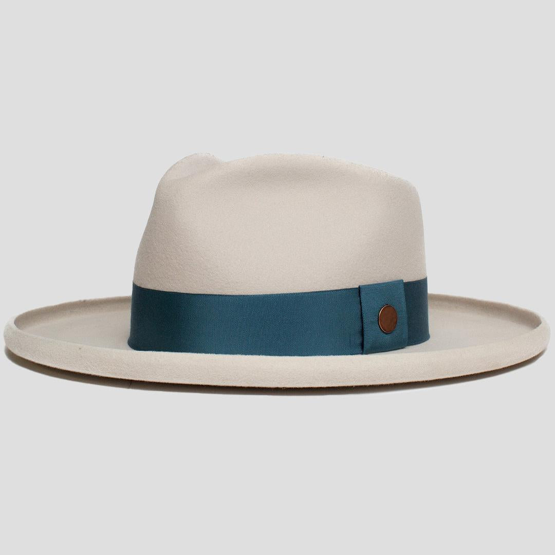 Polished Wide Brim Felt Fedora - Image 4