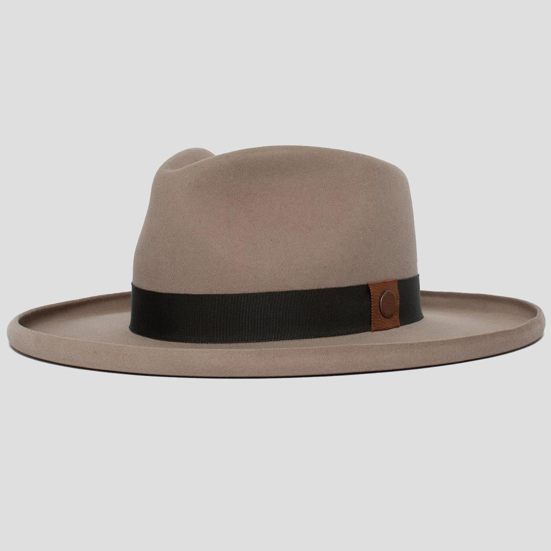 Polished Wide Brim Felt Fedora - Image 13