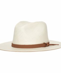 Summer Straw Fedora Hat-White