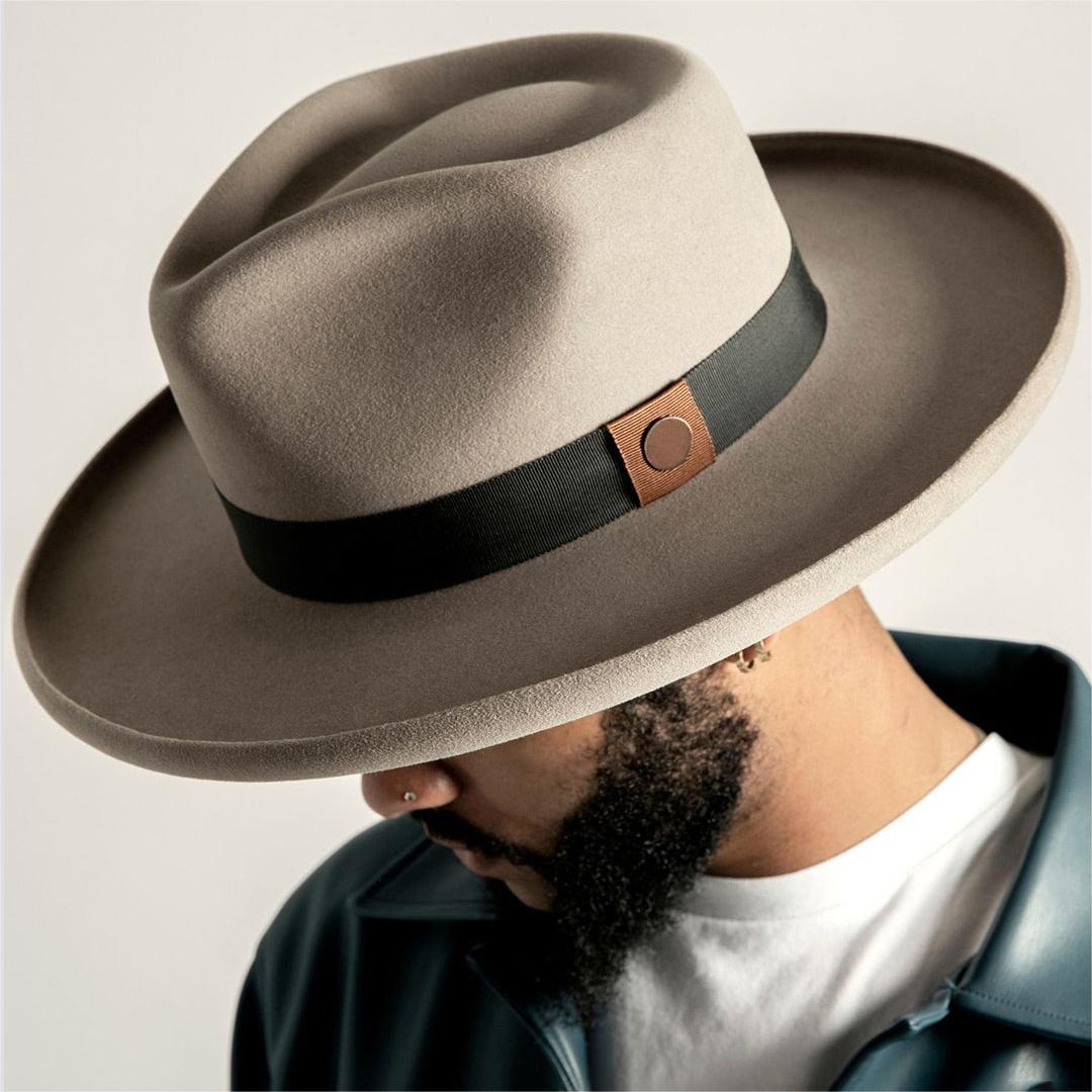 Timeless Wide Brim Felt Fedora - Image 6