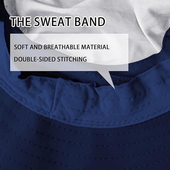 UPF 50+ Breathable Wide Brim Bucket Sun Hats - Image 5